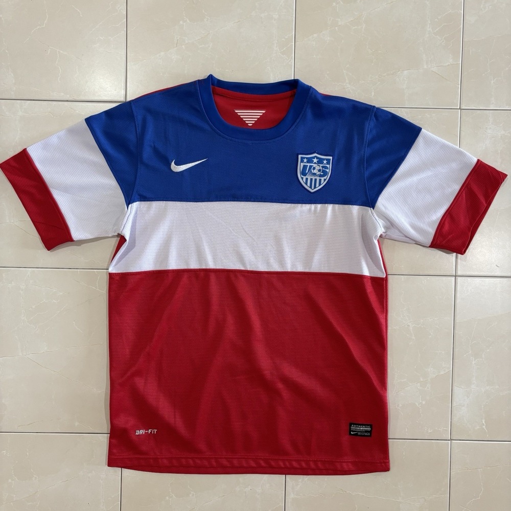 Nike Dri-FIT USA Soccer Team Jersey Men's M USMNT Bomb Pop 2014 World Cup